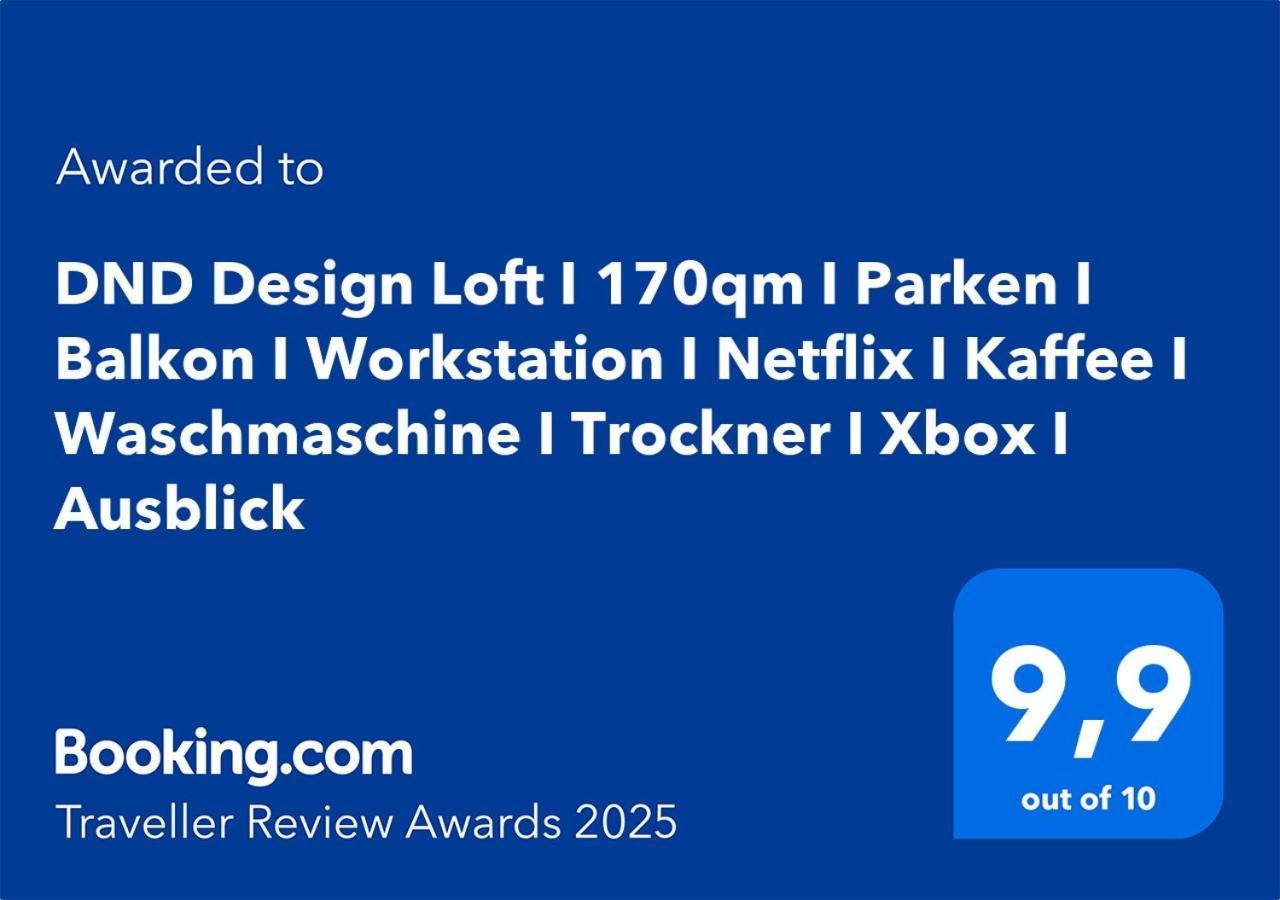 Dnd Design Loft I 170Qm I Parken I Balkon I Workstation I Netflix I Kaffee I Waschmaschine I Trockner I Xbox I Ausblick Apartment เวิร์ซบวร์ก ภายนอก รูปภาพ